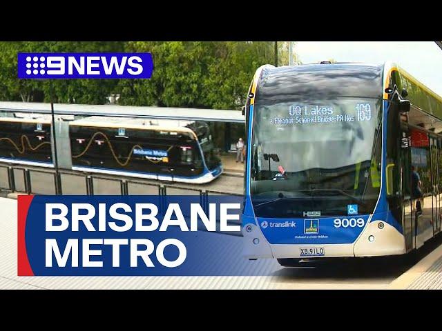 Brisbane Metro finally hits city streets | 9 News Australia