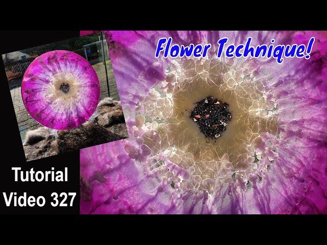 Resin Art Flower Technique/ See Through Effect/ Full Tutorial
