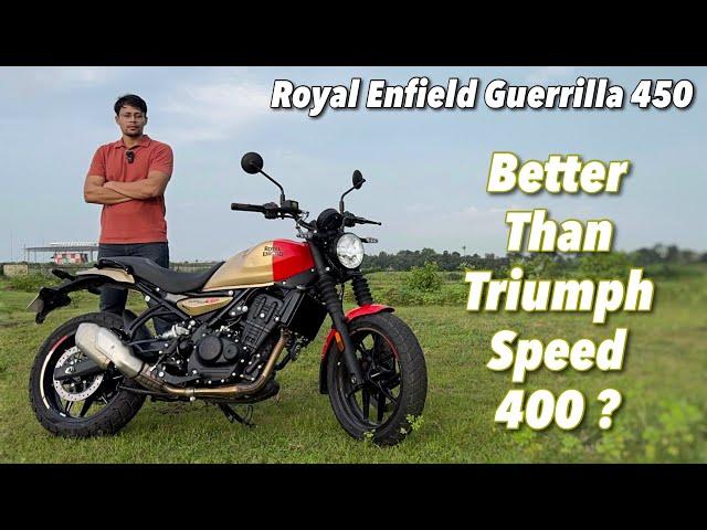 2024 Royal Enfield Guerrilla 450 Review - Better Than Triumph Speed 400 ??