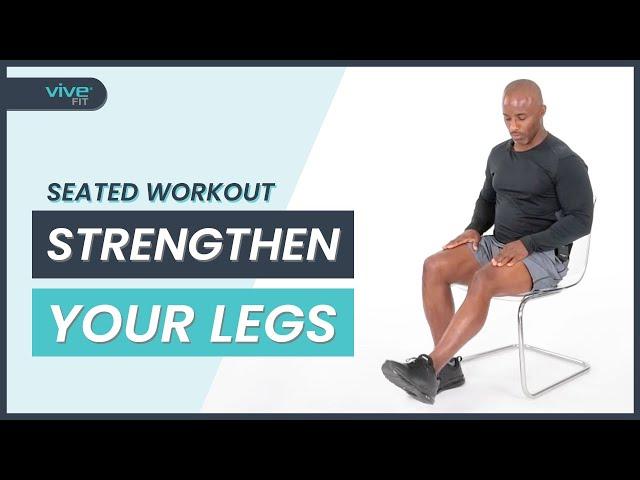 10-Minute Seated Leg Workout (With a Chair for Beginners and Seniors)