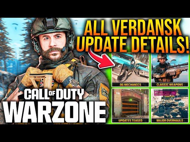WARZONE: EVERYTHING You NEED To Know About The MASSIVE VERDANSK UPDATE! (WARZONE Season 3)