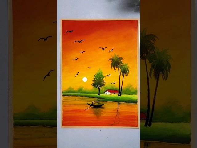 Oil Pastel Drawing For Beginners  #art #drawing #shortsfeed #shorts #viral #youtubeshorts #trending