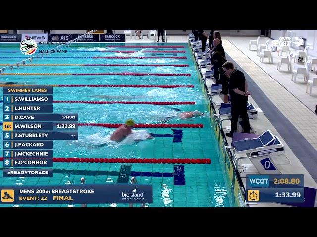 Matthew Wilson's 2:07 200 Breast at the 2019 Australian World Trials