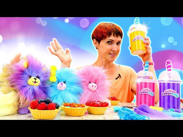 Маша Капуки играет в дочки матери с Cotton Candy Candykins – Веселые видео про игрушки для детей