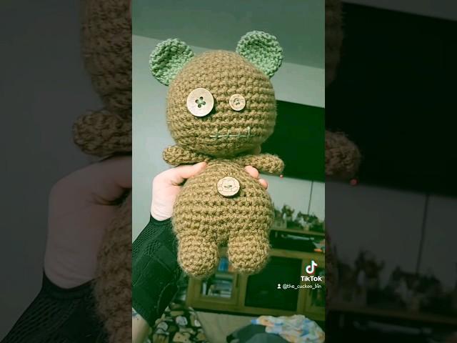hugging this bear will ground u #crochet #witch #magic #amigurumi #witchy #occult #witchcraft #art