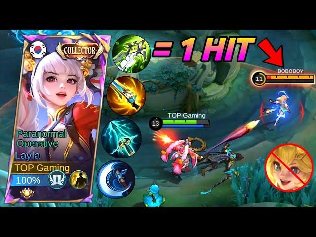 FINALLY!! I GOT MAX DAMAGE USING THIS NEW LAYLA BROKEN BUILD!!! - MLBB