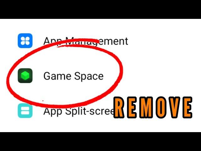 How to Remove/Uninstall/Delete Game Space App