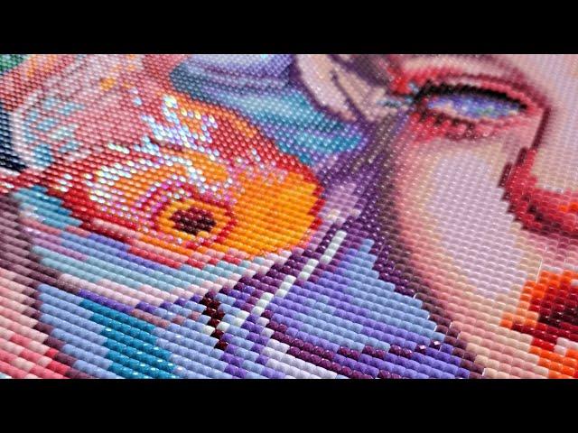 Satisfying and Relaxing ASMR Diamond Painting Compilation - Real Time - No Talking