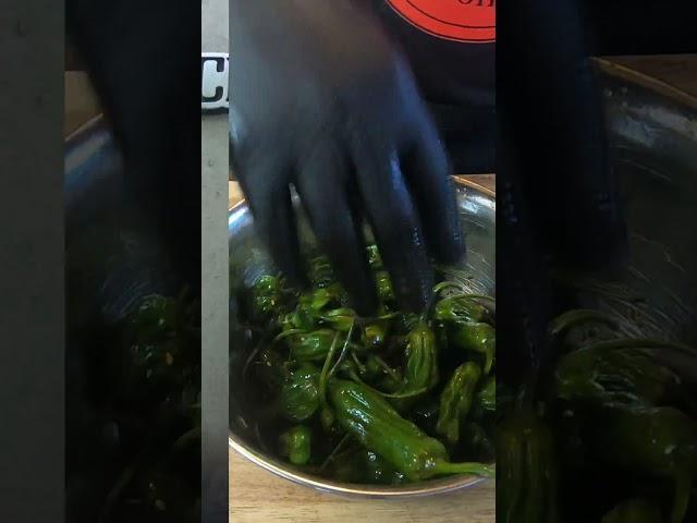 5-Minute Grilled Shishito Peppers ️ Easy, Addictive, Crowd-Pleaser! #shorts #easyrecipes #grilling