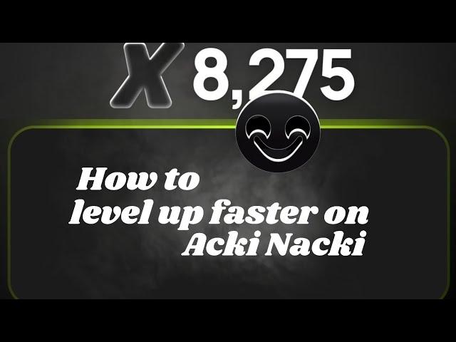 Trick to level up faster on Acki Nacki plus new Sauce project