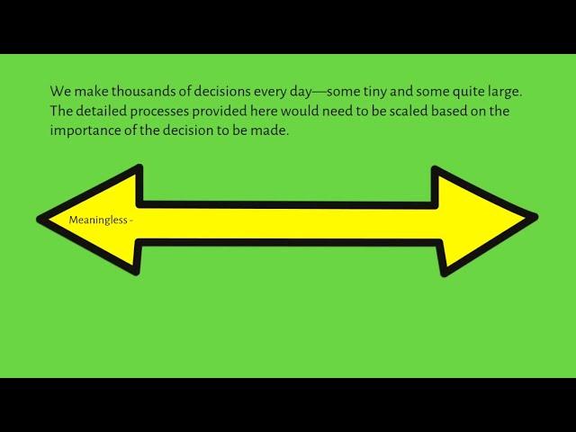 Decision Making & Project Management