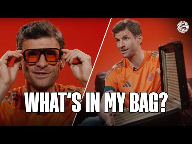 Underpants & toothbrush or Bavarian mustard & pretzels? | What's in my bag with Thomas Müller 