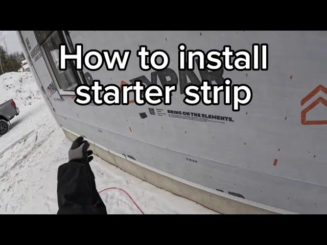 How to install vinyl siding starter strip