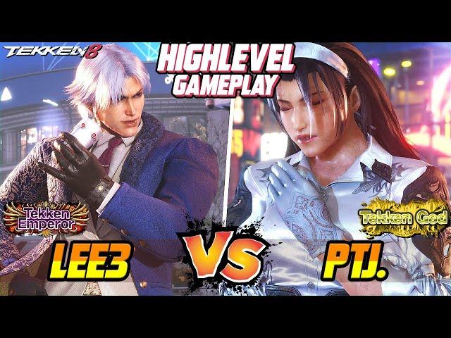 Tekken 8 – PTJ (Jun Kazama) vs LEE3 (Lee) – T8 High Level Gameplay!