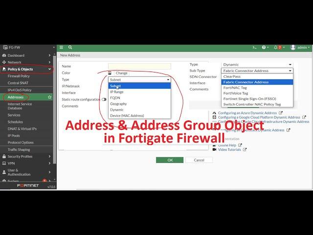 What is  Address Object & Address Group Object & How can we configure it on FortiGate firewall ?