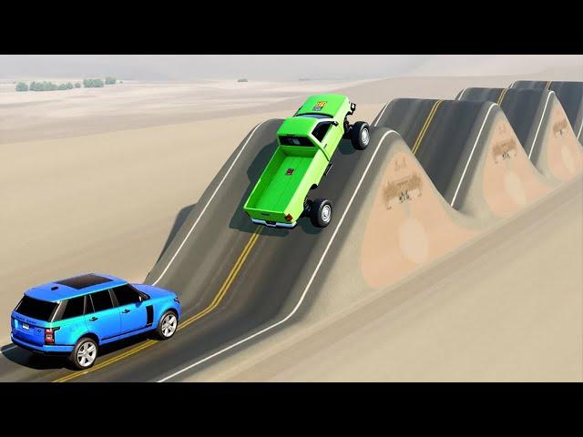 Cars vs Switchback Road Challenge #2 in BeamNG Drive!