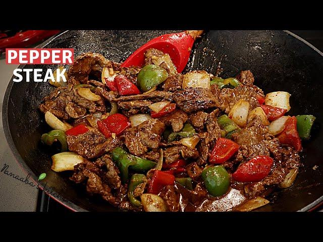 Easy way to make  the tastiest Pepper Steak recipe for your family  -  cooking stir fry