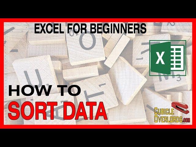 How to sort data in Excel