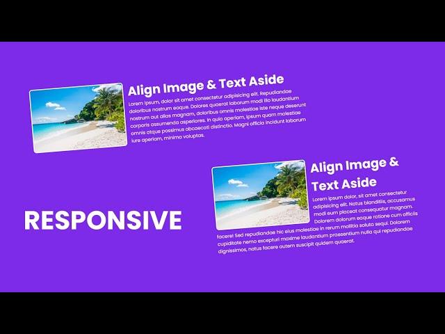 How to Align Image and Text Side by Side in HTML & CSS | Wrap Text Around Image HTML CSS