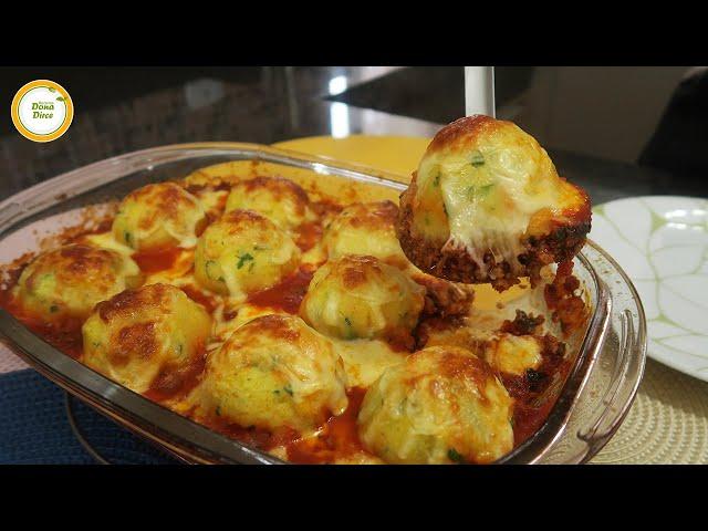 A RECEITA QUE TODO MUNDO PEDIU | PURÊ DE BATATA RECHEADO COM MOLHO À BOLONHESA | PURÊ RECHEADO #738