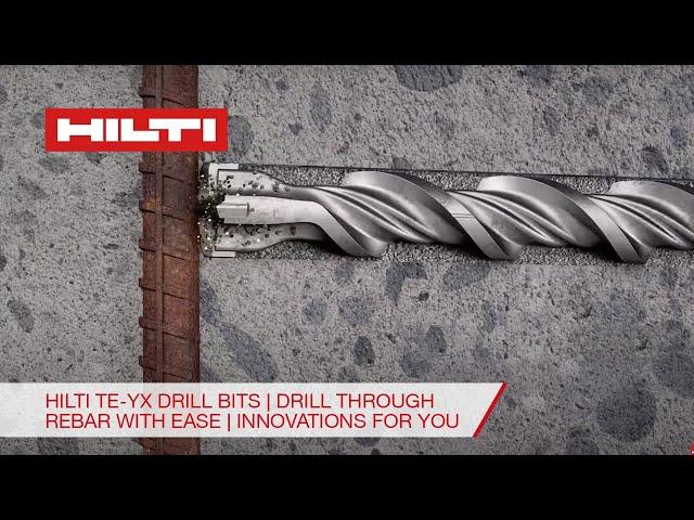 Hilti TE-YX Drill Bits | Drill through rebar with ease | Innovations For You