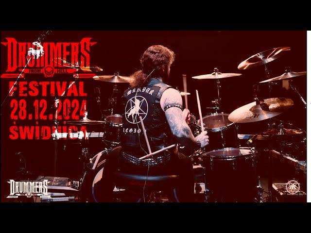Simon BLOODHAMMER Schilling-DRUMMERS FROM HELL Fest 2024.  Live in Poland (Drum Cam)