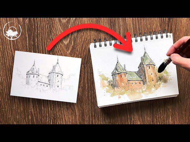 How to Add Color to Your Sketches with Watercolors