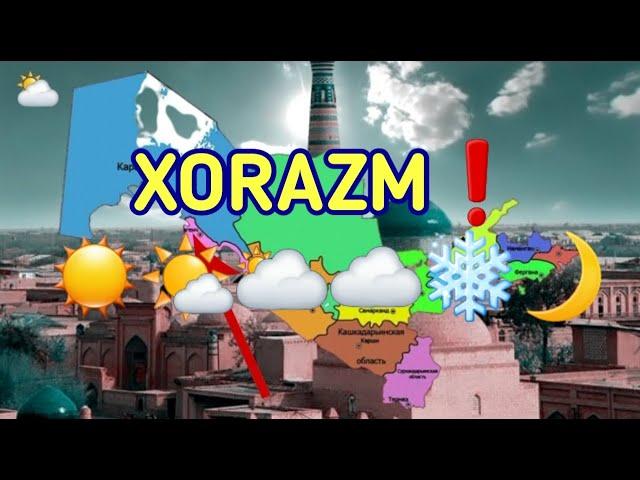 Ob havo 10 kunlik Xorazm viloyati dekabr oyi | Об хаво Хоразм декабрь ойи #xorazm  #uzbekistan