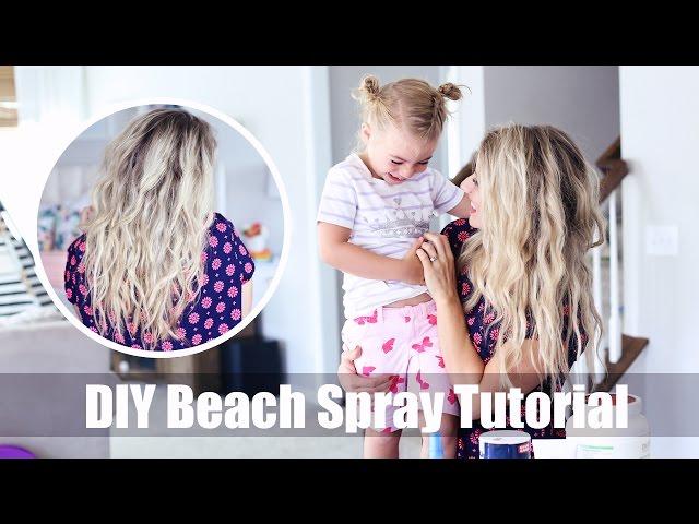 DIY Beach Spray Tutorial | sea salt recipe