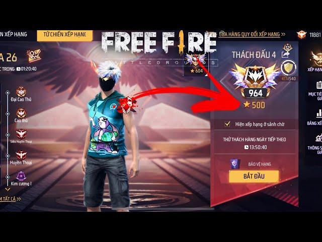 [Free Fire] Leo Rank Thách Đấu Tử Chiến 500⭐️ Cuối Mùa | Tuna