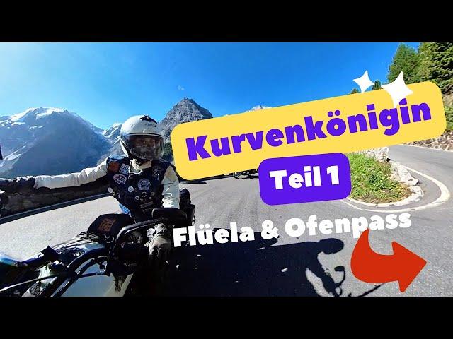 Die Kurvenkönigin - Teil 1 - Motorradtraining | Flüela- & Ofenpass | Indian Scout | Harley Davidson