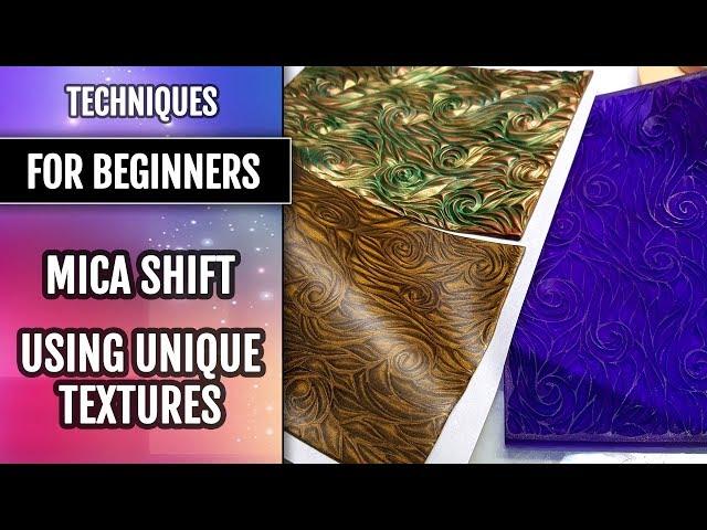 Part 1 | Techniques for beginners: Mica Shift - using Unique Textures. Polymer clay.