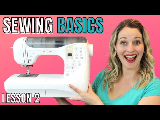 LEARN HOW TO SEW with this EASY FOR BEGINNERS sewing class (Lesson 2) FREE ONLINE SEWING CLASSES