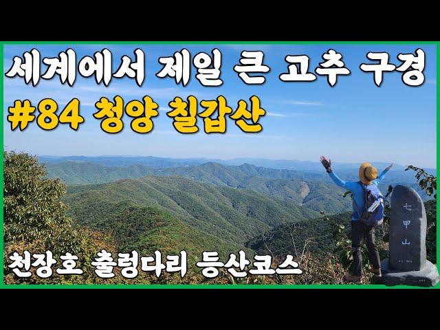 충남 청양 칠갑산 | 세상에서 제일 큰 고추 구경 | 천장호 출렁다리 등산코스 | 가을 추천 산행