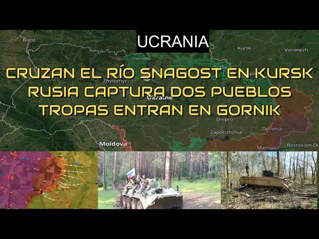 KURSK.Tropas Rusas Cruzan el Río y Rompen la Línea Logística.Rusia Irrumpe en Gornik, Sur Pokrosvk