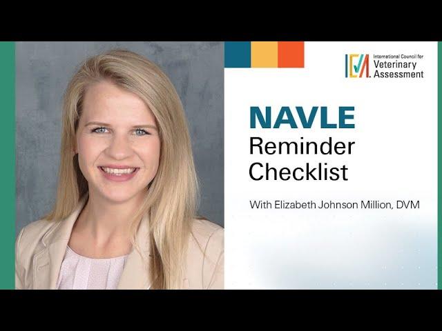 NAVLE Reminder Checklist