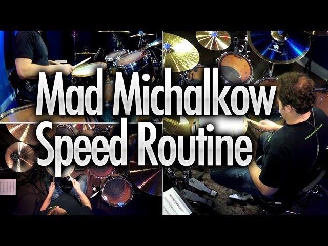 Mad Michalkow Speed Routine - Free Drum Lessons