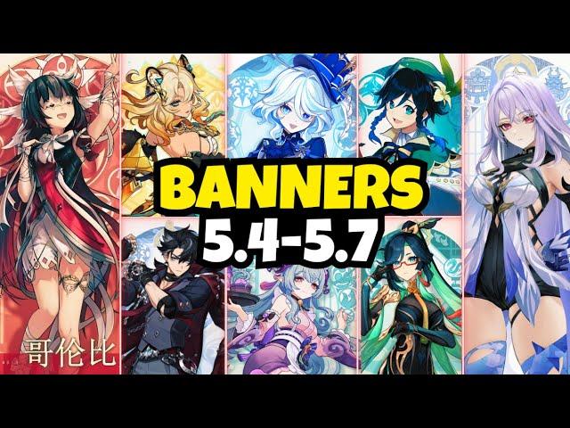 NEW UPDATE!! 5.4-5.7 BANNER ROADMAP! FURINA, WRIOTHESLEY, SKIRK, COLUMBINA & MORE- Genshin impact