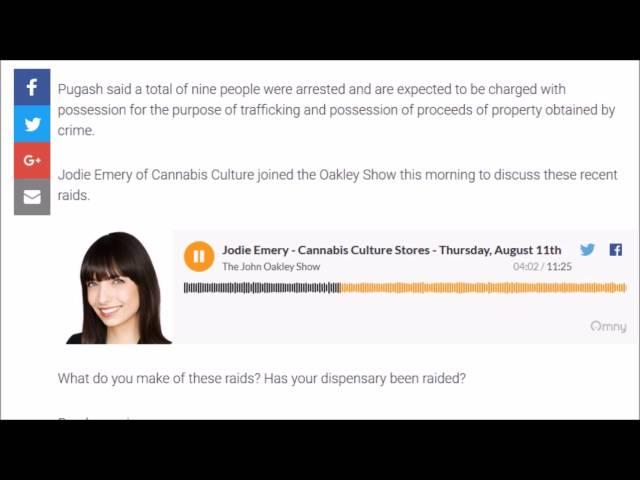 AM640 Jodie Emery of Cannabis Culture joined The John Oakley Show