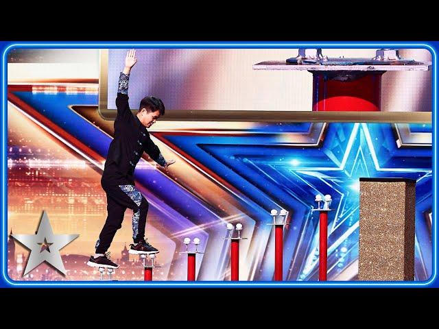 Lan Guangping BALANCES on EGGS without cracking them! | Auditions | BGT 2025