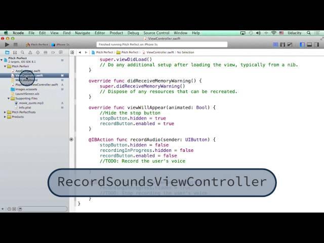 Renaming ViewController - Intro to iOS App Development with Swift