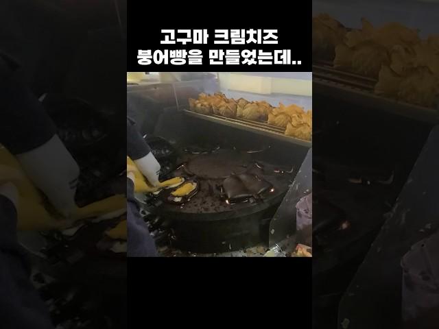 고구마 크림치즈 붕어빵을 만들었는데 왜 먹질 못하니..