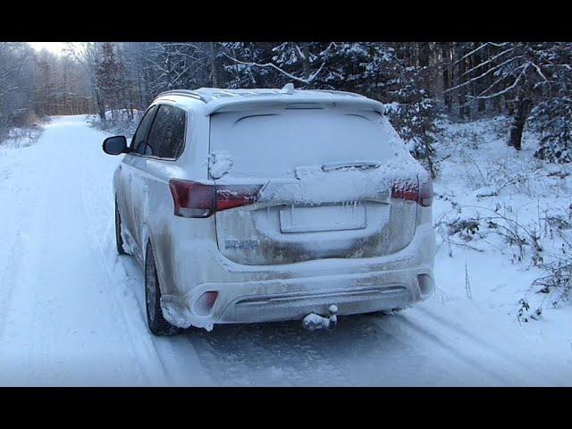 Mitsubishi Outlander PHEV 2020 bei - 19 Grad ! Praxistest - Autogruß #1