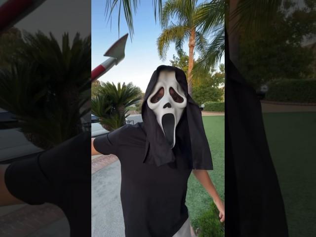 Pranking strangers on Halloween gone wrong… 