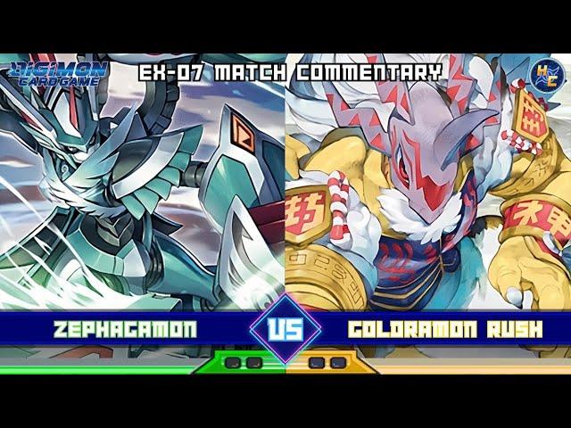 Zephagamon vs Goldramon Rush - EX-07 Matchplay Commentary