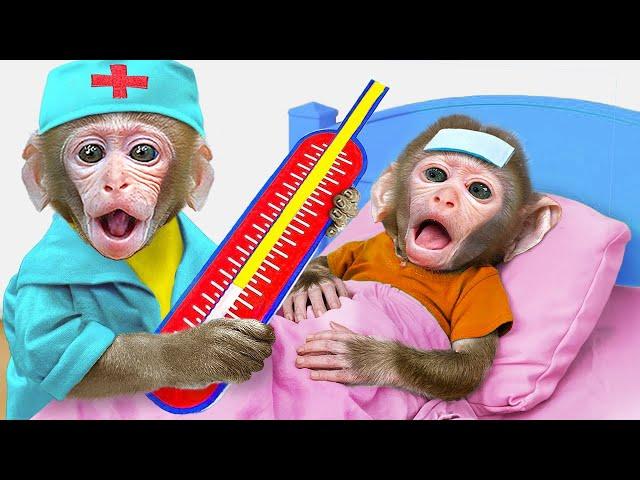 Monkey BuBu Pretend Doctor Use Doctor Toys Playset to Take Care of Duckling - MONO BUBU ESP