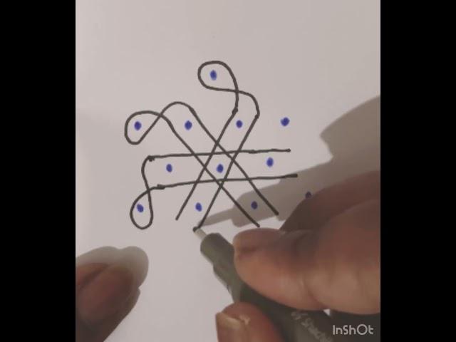 4-3-2 Easy simple rangoli | Rangolis by Ramya #rangoli #kolam #rangolidesigns #easyrangoli #muggulu