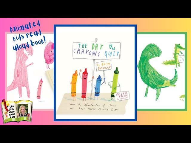 The Day The Crayons Quit | animated kids book read aloud with fun music