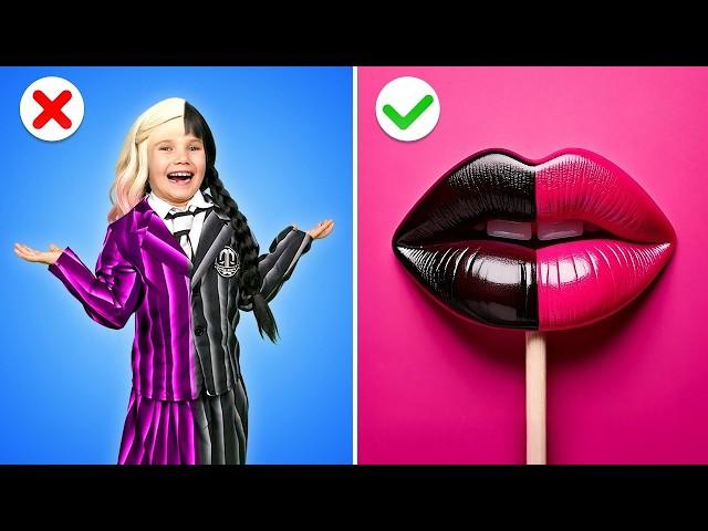 Enid & Wednesday in School  Crazy School Hacks & Gadgets