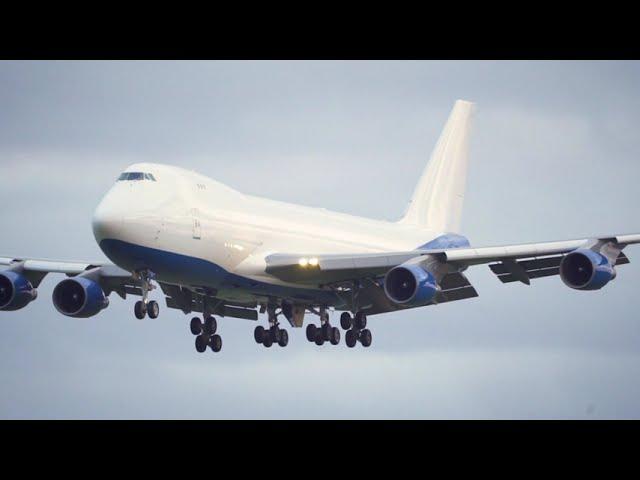 Dubai Air Wing 747 Freight Landing